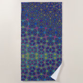 ユニーク抽象芸術 ビーチタオル (正面)