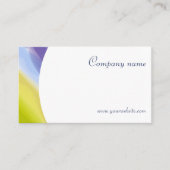 ユニーク抽象芸術QRコードラベンダー名刺 名刺 (正面)