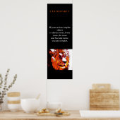 ユニーク指導部ポップ・アートの長の獅子 ポスター (キッチン)