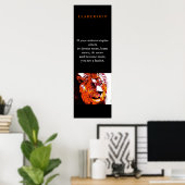 ユニーク指導部ポップ・アートの長の獅子 ポスター (ホームオフィス)