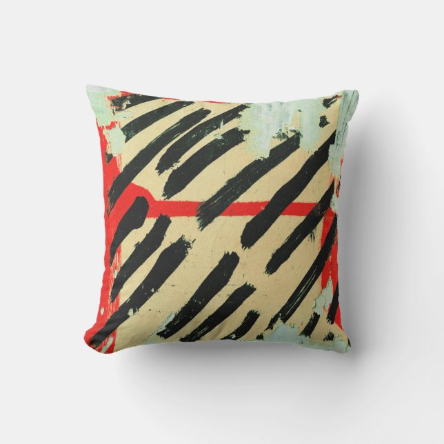 ユニーク擦り切れたカッコいい壁紙絵を描 アウトドアクッション (正面)