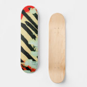 ユニーク擦り切れたカッコいい壁紙絵を描 スケートボード (正面)