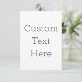 8.9cm x 12.7cmフラットサンキューカード (スタンド正面)