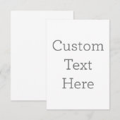 8.9cm x 12.7cmフラットサンキューカード (正面/裏面)