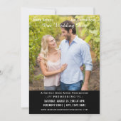 ユニーク映画結婚ポスター白黒フォト 招待状 (正面)