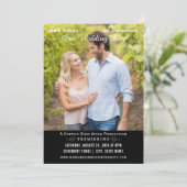 ユニーク映画結婚ポスター白黒フォト 招待状 (スタンド正面)