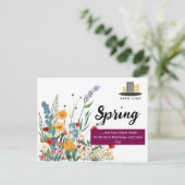 ユニーク春実在不動産 ポストカード (スタンド正面)