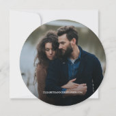 ユニーク木の素朴結婚のカスタム写真 招待状 (裏面)