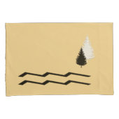 ユニーク木素朴/川のピロウケースセット 枕カバー (正面右)