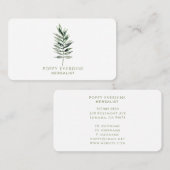 ユニーク本草学者Naturopath植物学離れ品 名刺 (正面/裏面)