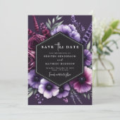 ユニーク植物紫フローラ結婚ズ セーブザデート (スタンド正面)