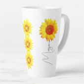 ユニーク母ギフト | モダンの子供の名前 カフェラテマグ (右アングル)