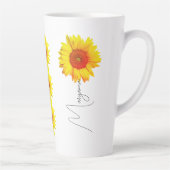 ユニーク母ギフト | モダンの子供の名前 カフェラテマグ (右)