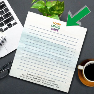 ユニーク海のバック企業のグラゴの線 ノートパッド