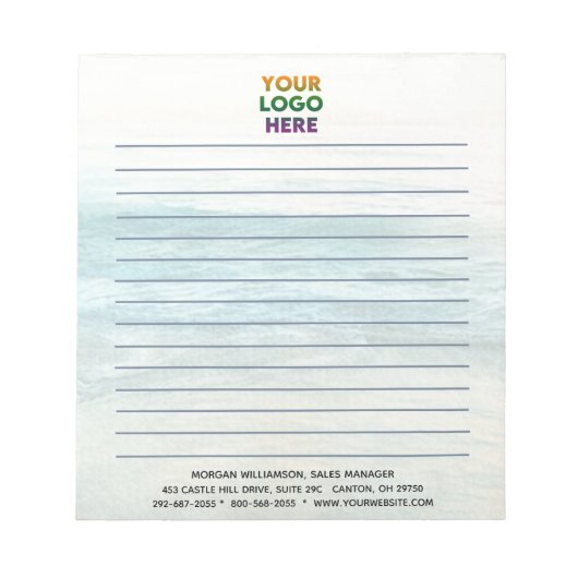 ユニーク海のバック企業のグラゴの線 ノートパッド (正面)