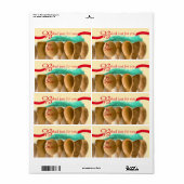 ユニーク焼いたモダンラベル付け ラベル (フルシート)