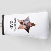 ユニーク父モダンの日5つ星パパ1写真 ゴルフヘッドカバー (正面)