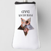 ユニーク父モダンの日5つ星パパ1写真 ゴルフヘッドカバー (回転90)