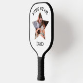 ユニーク父モダンの日5つ星パパ1写真 ピックルボールラケット (左)