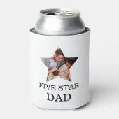 ユニーク父モダンの日5つ星パパ1写真 缶クーラー (缶正面)