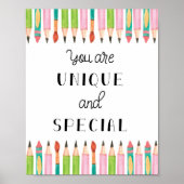 ユニーク特別学校教室芸術 ポスター (正面)