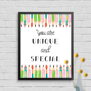 ユニーク特別学校教室芸術 ポスター