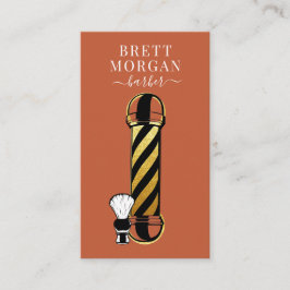 ユニーク理容師ポール理容師事業 名刺