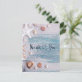 ユニーク男女兼用海をテーマにした赤ちゃんシャワー サンキューカード (スタンド正面)