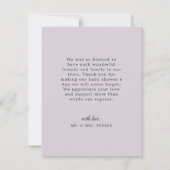 ユニーク男女兼用海をテーマにした赤ちゃんシャワー サンキューカード (裏面)