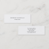 ユニーク白独占的人専用 スキニー名刺 (正面/裏面)