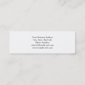 ユニーク白独占的人専用 スキニー名刺 (裏面)