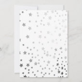 ユニーク白黒レッドキツネスターフォックス50誕生日 招待状 (裏面)