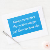 -ユニーク皮肉な禅 長方形シール (封筒)