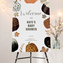 ユニーク秋絵を描パンプキンス赤ちゃんシャワー歓迎