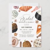 ユニーク秋色彩の鮮やかパンプキンスブライダルシャワーブランチ 招待状 (正面)