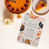 ユニーク秋色彩の鮮やかパンプキンスブライダルシャワーブランチ 招待状