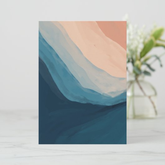 ユニーク空白のモダンあいさつカード 招待状 (スタンド正面)