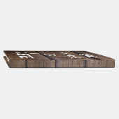 ユニーク素朴モダン生誕パーソナライズされた生日 ゲストブック (背)