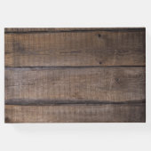 ユニーク素朴モダン生誕パーソナライズされた生日 ゲストブック (裏面)