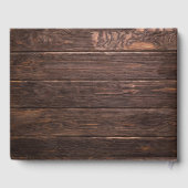 ユニーク素朴書結婚の客書 ゲストブック (裏面)