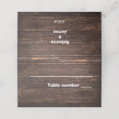 ユニーク素朴結婚折り座席表 プレイスカード (外部開封)