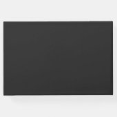 ユニーク結婚グエストブックブラックスタイル ゲストブック (裏面)