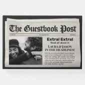 ユニーク結婚グエストブックブラックスタイル ゲストブック (正面)