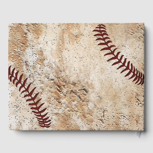 ユニーク結婚パーソナライズされた野球のゲストブック ゲストブック (裏面)