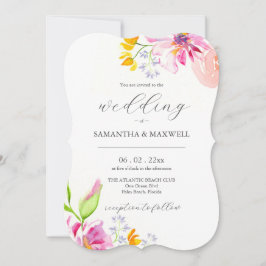 ユニーク結婚式招待状フローラ 招待状