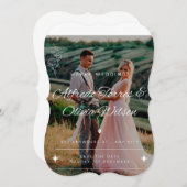 ユニーク結婚式招待状日付の保存 (正面/裏面)