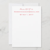 ユニーク結婚式招待状,予測できな,ヴィンテージ 招待状 (裏面)