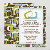 ユニーク結婚式招待状 招待状 (正面/裏面)