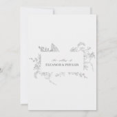 ユニーク結婚式招待状 招待状 (裏面)