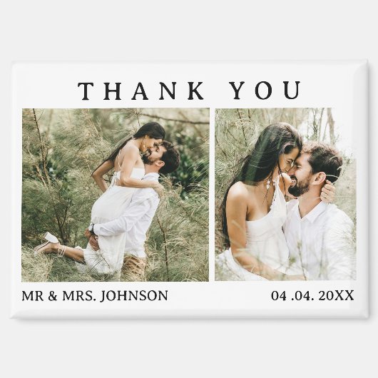 ユニーク結婚感謝 マグネット (正面)